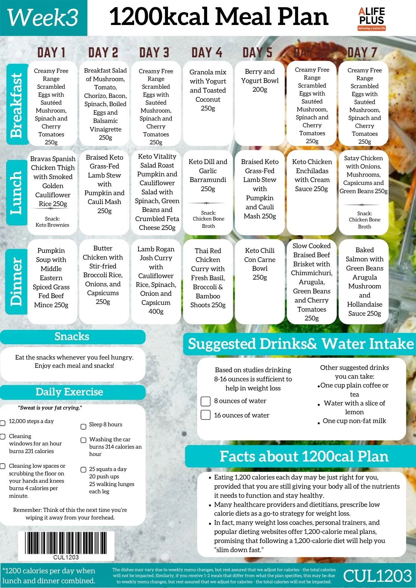 1200 calories NDIS Keto Meal Plan - Image 8