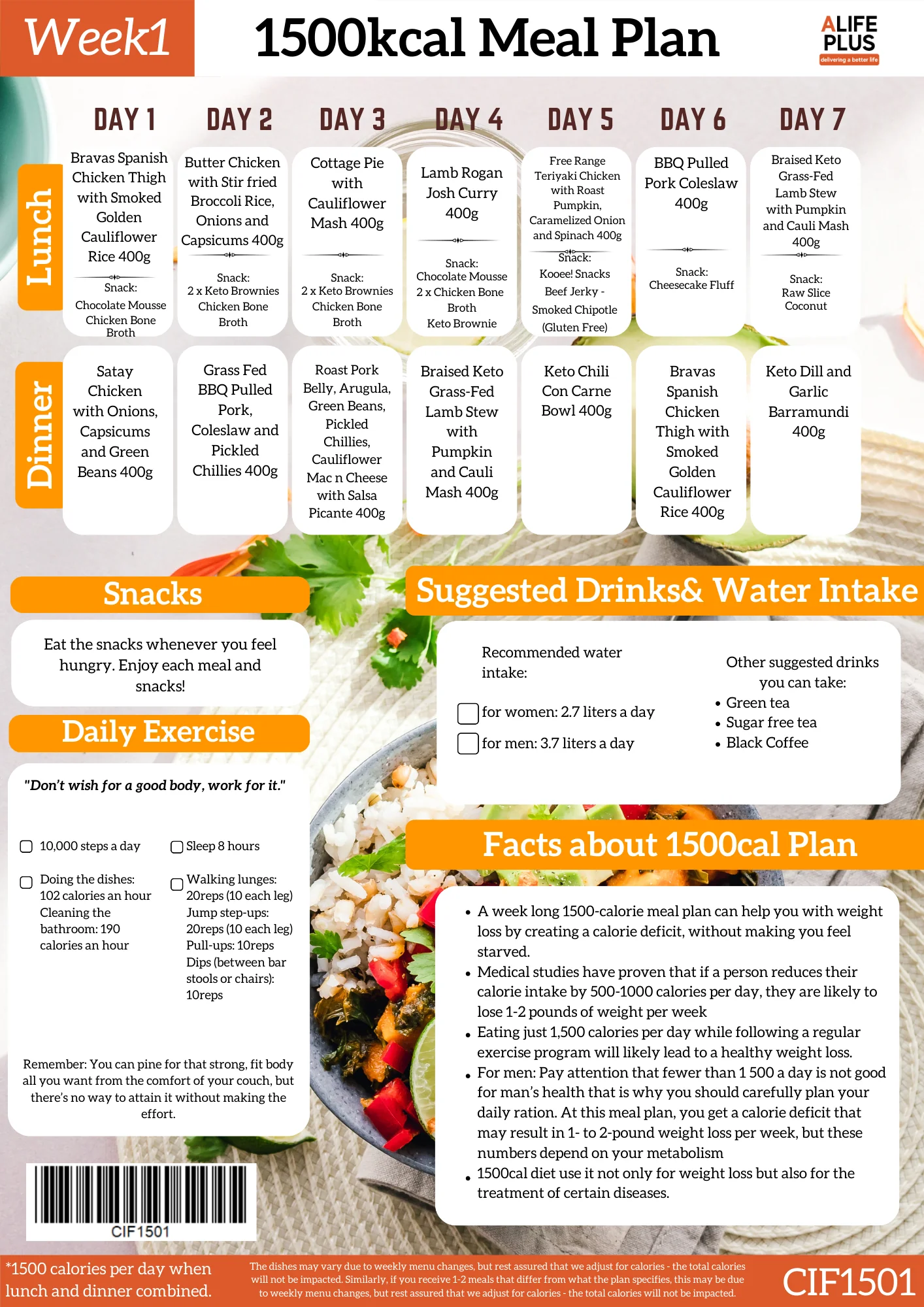 1500cal IF Meal Set #1 - Image 2