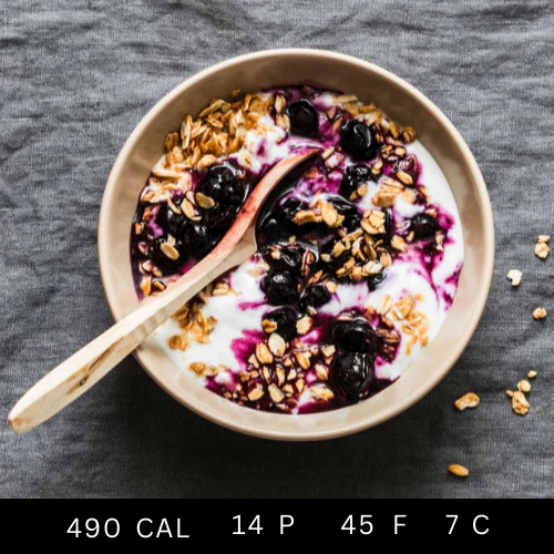 Berry and Yogurt Bowl with Toasted Almonds (Breakfast) (Gluten-free) - Image 3