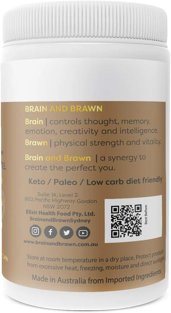 Brain and Brawn Collagen Coffee – Hydrolyzed Collagen & MCT Oil | 300g - Image 2