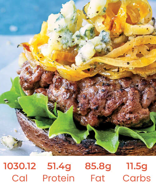 Caramelised Onion Burger with Romain, Tomato, Cheese Slice and Aioli - Image 3