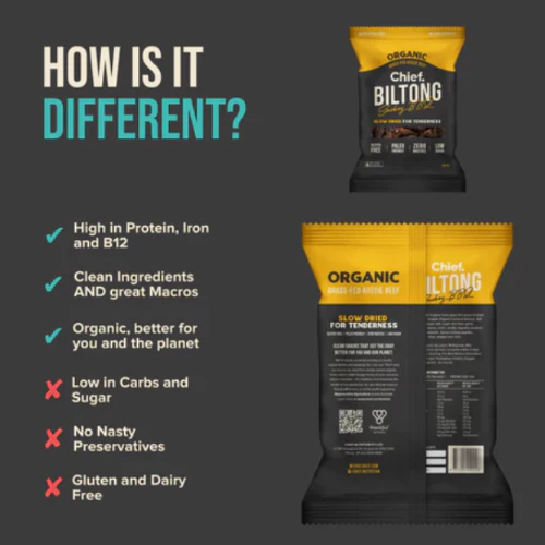 Chief Smokey BBQ Biltong 30g - Image 2