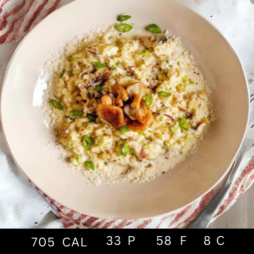 Creamy Chicken Mushroom Cauliflower Risotto (Gluten-free) - Image 4