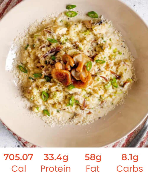 Creamy Chicken Mushroom Cauliflower Risotto - Image 3