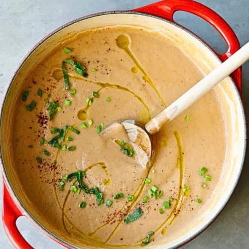 Crispy Bacon and Eggplant Soup (NDIS)