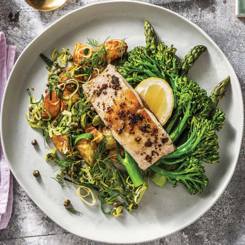 Dill and Garlic Responsibly Fished Barramundi with Season Veggies 400g (NDIS)
