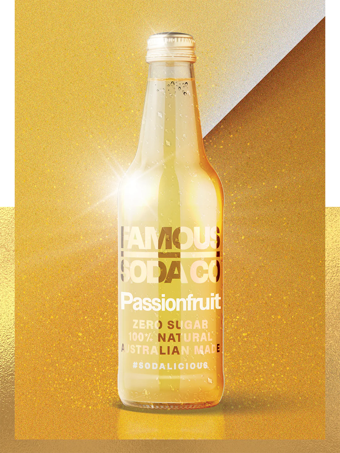 Famous Soda Co - (Passion Fruit) - 330ml (NDIS)