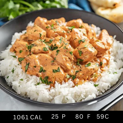 Free Range Butter Chicken serve over White Rice (Gluten-free) - Image 4
