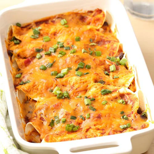 Free Range Chicken Enchiladas, Corn Kernel, Salsa and Sour Cream 250g (NDIS)