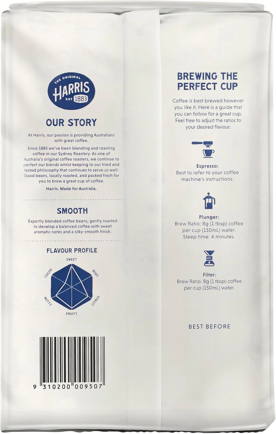 Harris Smooth Ground Coffee – Rich & Balanced Flavor | 1kg - Image 3