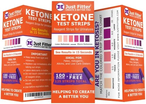 Just Fitter Ketone Test Strips – Accurate & Easy Urinalysis | 125 Strips - Image 9