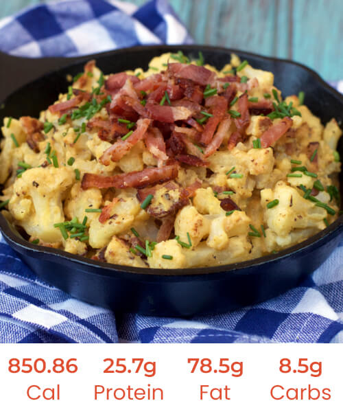 Keto Bacon Cauliflower Mac and Cheese - Image 3