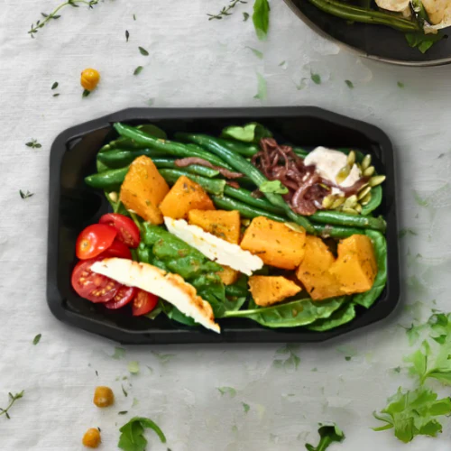 Keto Mediterranean Roast Pumpkin Served with Halloumi Cheese and Dukkah Mayonnaise 350g (Gluten-free) - Image 2