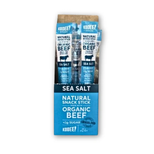 Kooee Sticks Organic Beef - Sea Salt 25g
