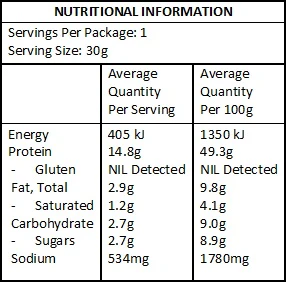 Kooee! Snacks Beef Jerky - Classic Sea Salt (Gluten Free) - 30g (NDIS) - Image 2