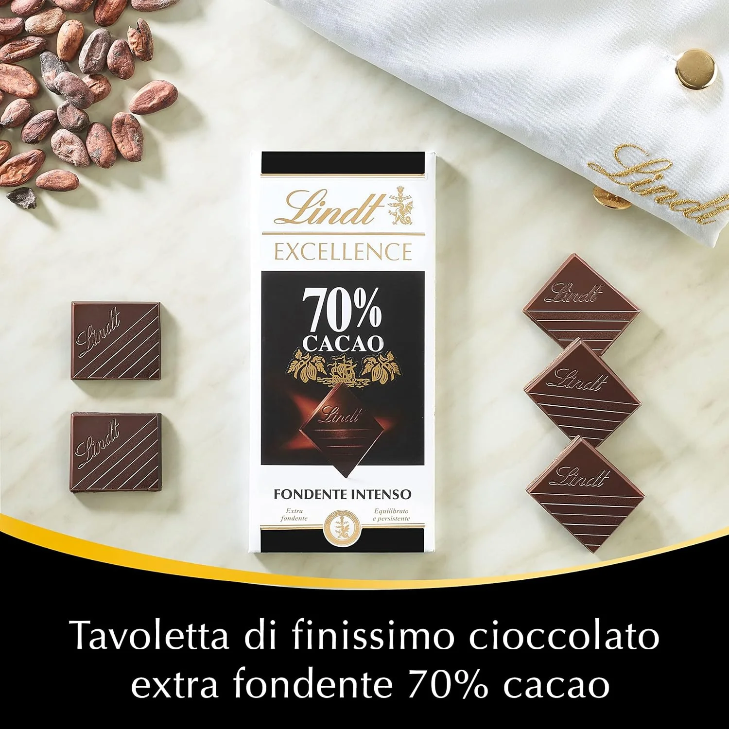 Lindt Excellence 70% Dark Chocolate – Rich & Smooth | 100g - Image 4