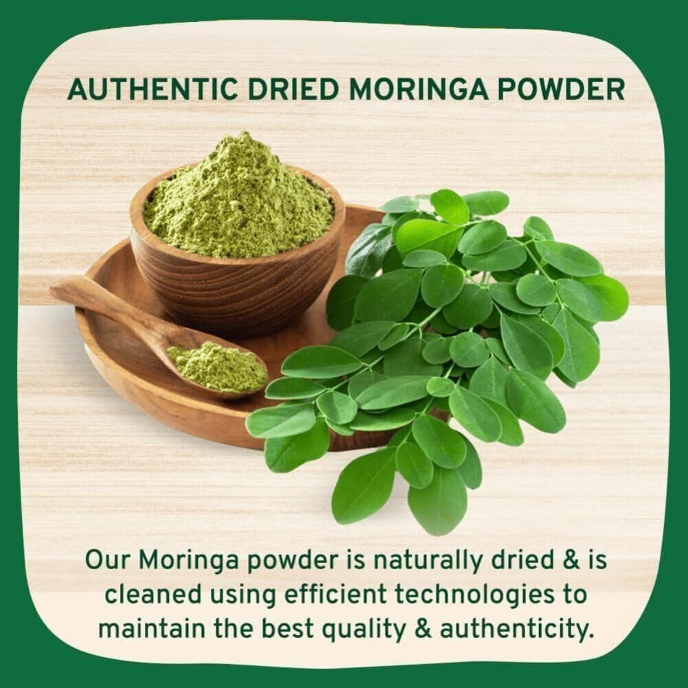 Moringa Powder – Nutrient-Rich Superfood for Smoothies & Tea | 397g - Image 4