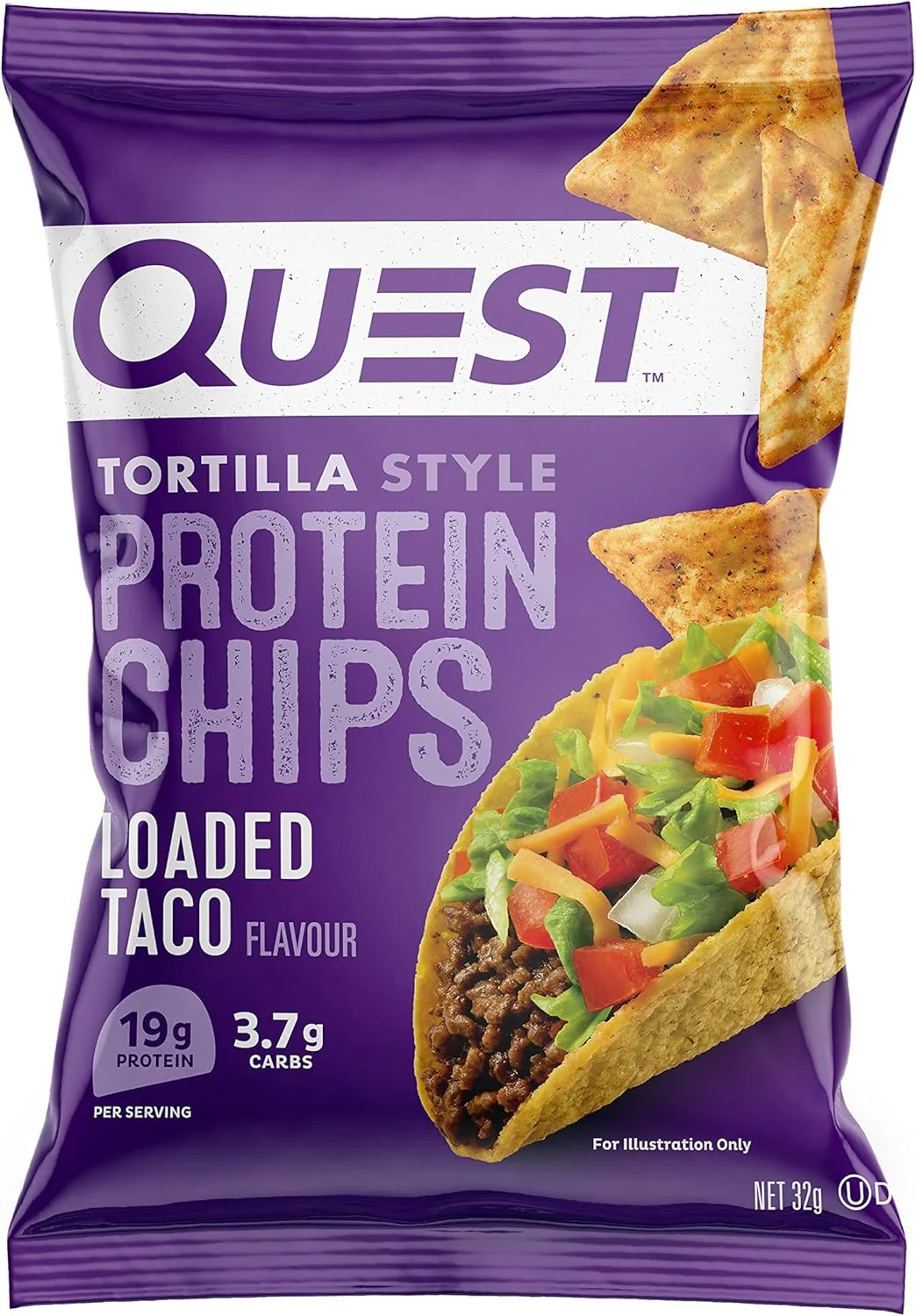 Quest Loaded Taco Protein Chips – High Protein, Low Carb | 8-Pack - Image 3