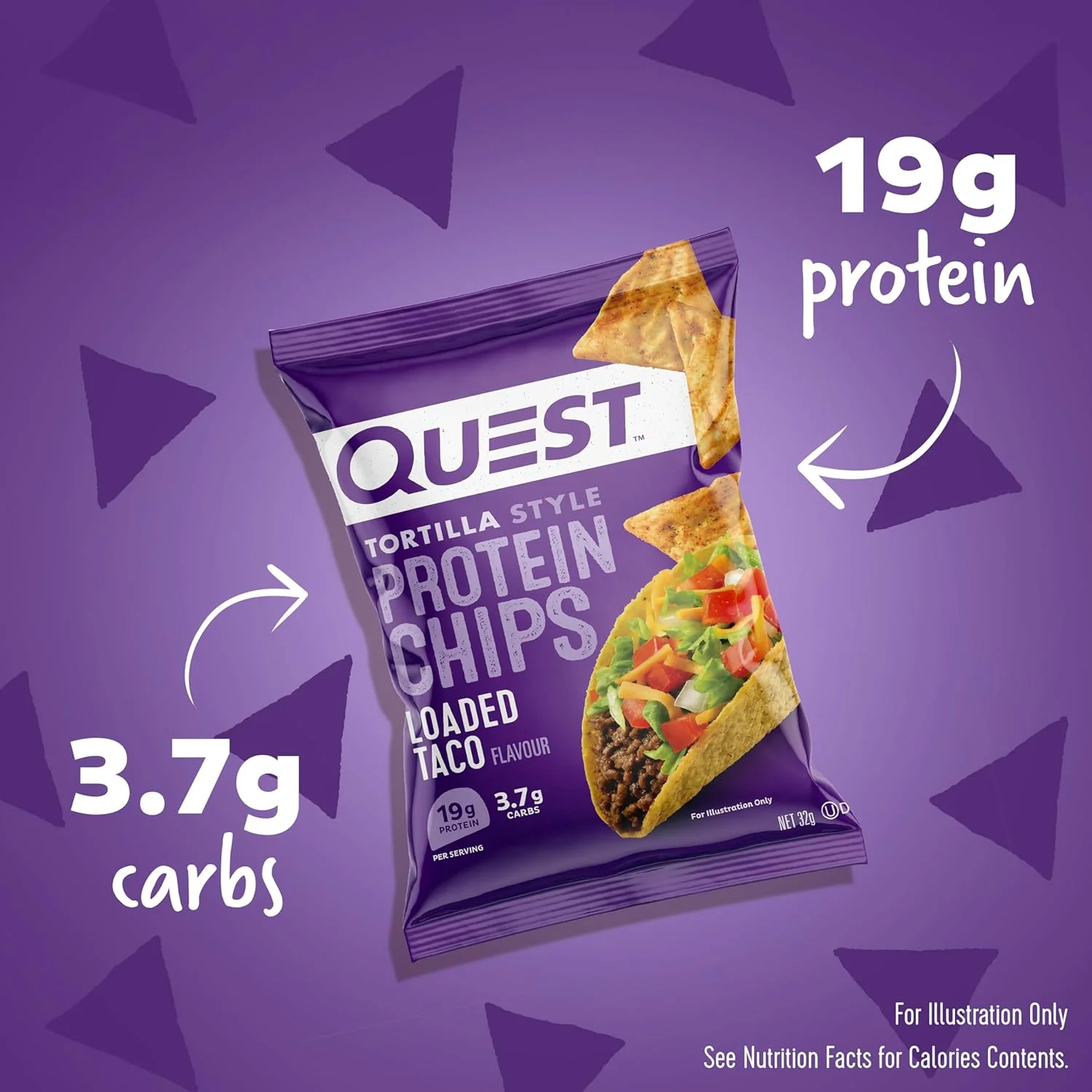 Quest Loaded Taco Protein Chips – High Protein, Low Carb | 8-Pack - Image 4