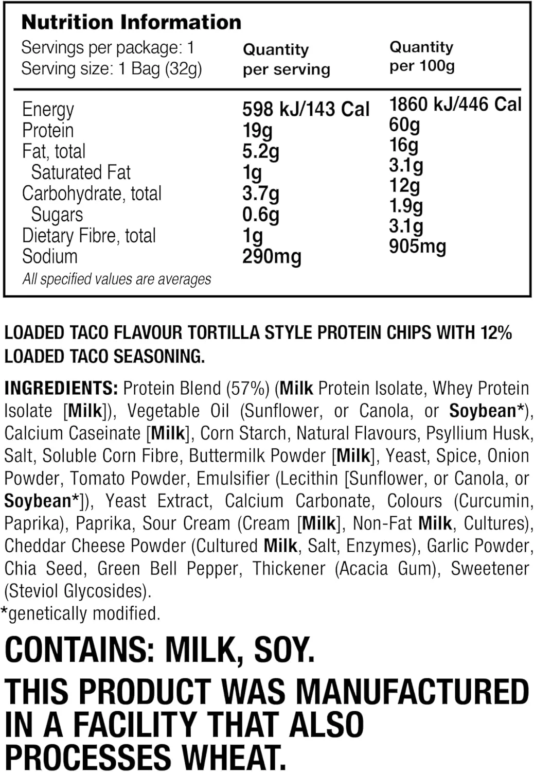Quest Loaded Taco Protein Chips – High Protein, Low Carb | 8-Pack - Image 5