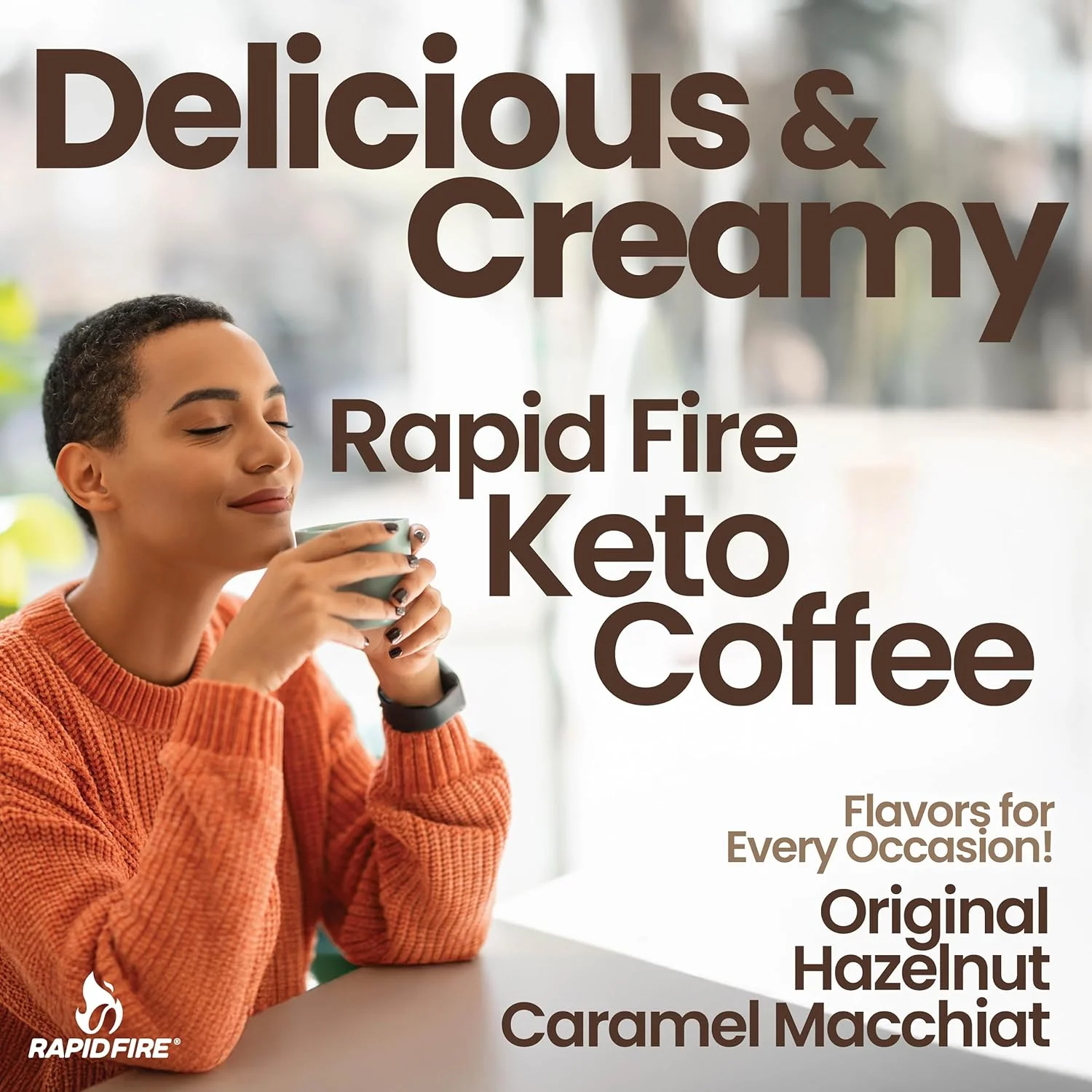 Rapid Fire Keto Coffee Mix – Instant, Fair Trade & Metabolism Support | 7.93 oz, 15 servings - Image 7