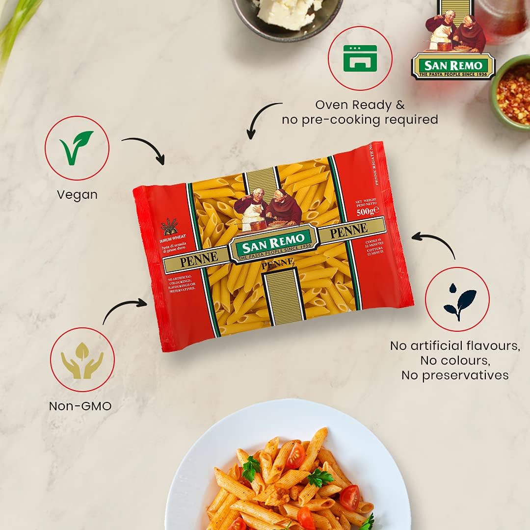 San Remo Penne Pasta – Authentic Italian Durum Wheat | 500g - Image 6