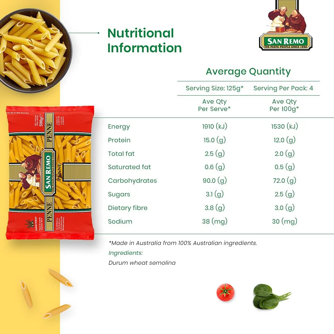 San Remo Penne Pasta – Authentic Italian Durum Wheat | 500g - Image 8