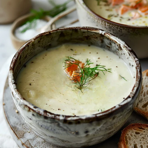 Smoked Salmon and Dill Soup (NDIS)