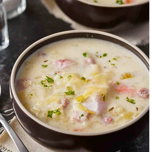 Smoked Sausage and Cabbage Soup (NDIS)