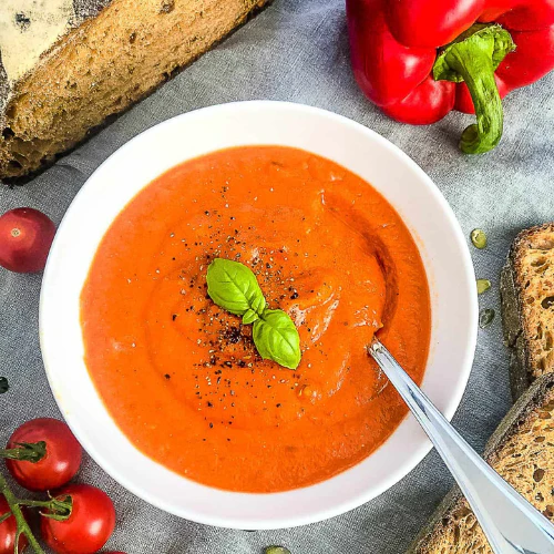 Spicy Capsicum and Zucchini Soup (NDIS)