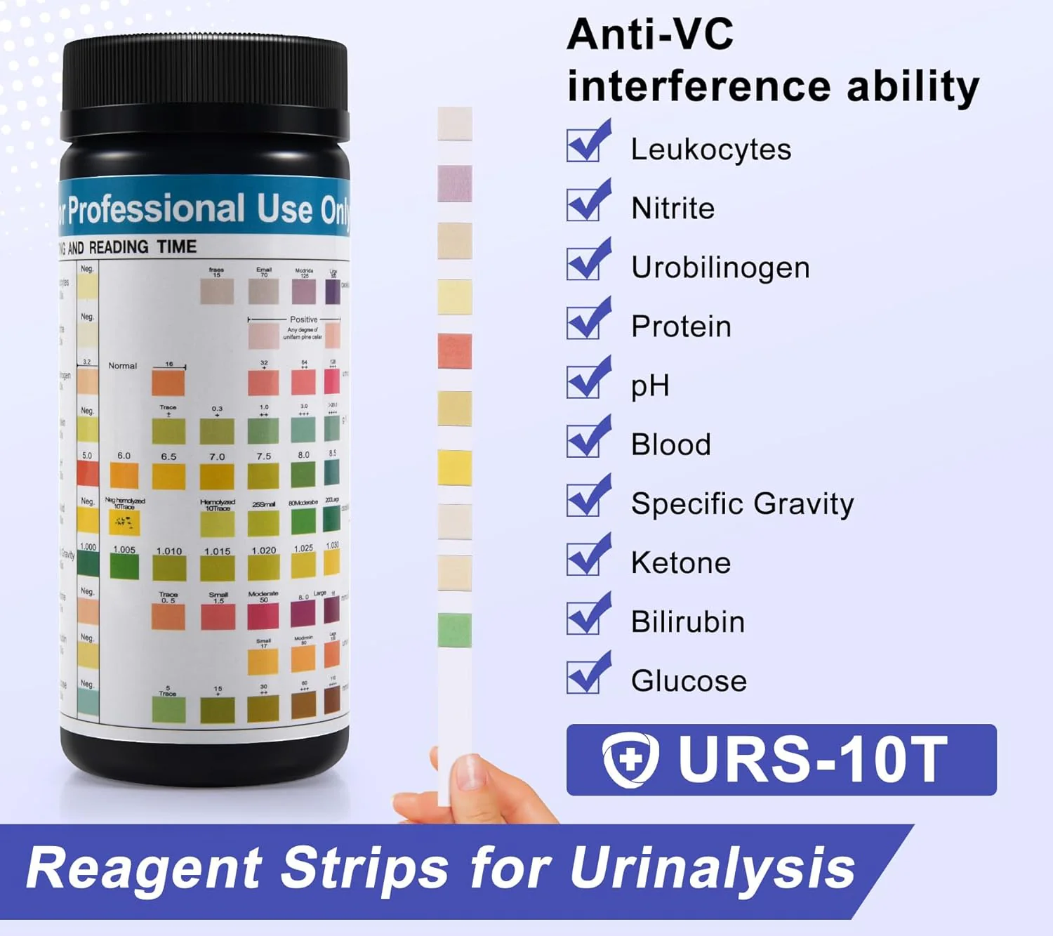 Urinalysis Test Strips – 10 Parameter Home Urine Test Kit | 100 Strips - Image 5