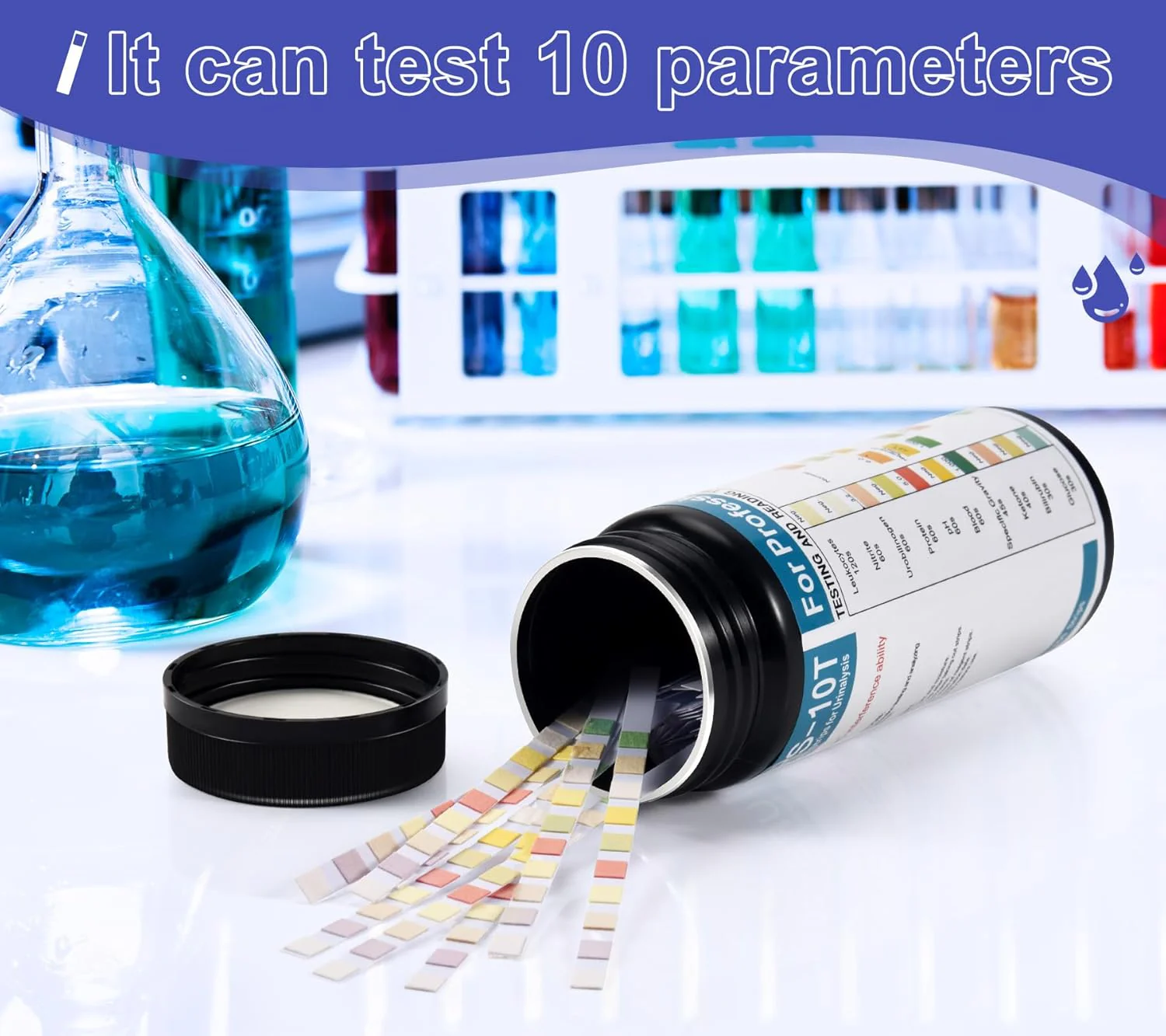 Urinalysis Test Strips – 10 Parameter Home Urine Test Kit | 100 Strips - Image 6